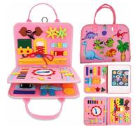 Tablero de actividades Montessori Tibatoes, tablero de juego Montessori Tibatoes for niños pequeños, ideal for viajes largos en coche y excursiones de verano, for niños y niñas. Sin pantallas, sin cri