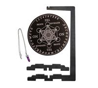 Tablero de Adivinación de Madera - Bandeja de madera para collares - Tablero de Espiritismo,Para principiantes, adultos, familias, amantes de la astrología, colgantes de joyería, para mesa de