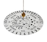 Tablero de adivinación de radiestesia de péndulo de madera,Péndulo Tablero Radiestesia Adivinación | para suministros de altar Wiccan de brujería, azulejo de altar, energía Reiki