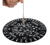 Tablero de adivinación de radiestesia de péndulo de madera, Péndulo Tablero Radiestesia Adivinación, para suministros de altar Wiccan de brujería, azulejo de altar, energía Reiki