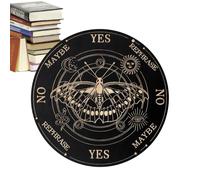 Tablero De Adivinación Radiestesia: Tablero De Comunicación Espiritual De Madera Con Letras Del Alfabeto, Superficie Lisa Grabada Y Diseño De Planchette Vintage, Ideal Para Enfoque De Meditación Y Lec