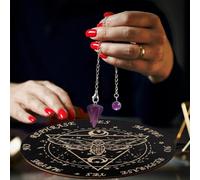 Tablero De Adivinación, Tablero De Decisiones De Madera con Letras, Juego De Tabla Ouija Adivinación Cartomancia para Principiantes Y Amigos