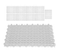 Tablero de aislamiento de acuario de PVC multifunción, placa de filtro de fondo de acuario de marca Aquarium, para peces, camarones, tanques de tortugas, 10 unidades (Blanca)