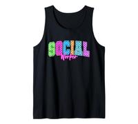 Tablero de ajedrez colorido del arco iris del trabajador social para la escuela Camiseta sin Mangas