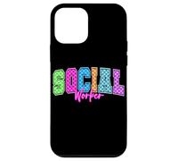 Tablero de ajedrez colorido del arco iris del trabajador social para la escuela Carcasa para iPhone 12 mini