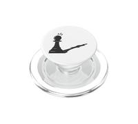 Tablero de ajedrez con Sombras dramáticas PopSockets PopGrip para MagSafe