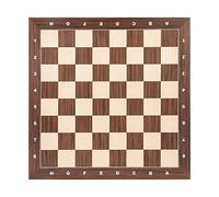 Tablero de ajedrez de madera de 19 pulgadas, solo tablero de ajedrez de torneo profesional, juego de mesa de madera premium con notación, revestimiento UV resistente a los arañazos, tablero de ajedrez