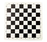 Tablero de ajedrez enrollable suave portátil Torneo de cuero duradero Mat de ajedrez plegable internacional fácil de usar