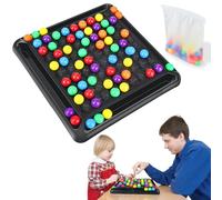 Tablero de Ajedrez Intelectual - Doble Duelo, 80 Balls Intelectual Juego de Ajedrez de Tablero, Rainbow Ball Elimination Juego de Mesa, Juego Educativo De Emparejar Bolas Arcoíris (2-4 Personas)