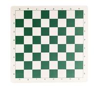 Tablero de ajedrez portátil y enrollable de cuero para torneo, plegable, tablero de ajedrez internacional, fácil de usar