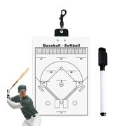 Tablero de alineación de béisbol - AS 22x32cm 8,66x12.6 In | Portapapeles de estrategia de entrenadores con marcadores magnéticos, planificación del equipo, instrucción de juego | Sesiones de