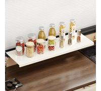 Tablero de almacenamiento de extensión para alféizar de ventana, tablero de extensión magnético de acero al carbono, estantes de plantas de ventana para cocina, oficina, baño (40 x 15 cm)