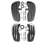 Tablero de Aluminio para el Piso del Estribo del Pasajero Estriberas para Pies Apto para Indian Scout Sixty Bobber 2015(Chapado en plata)