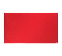 Tablero De Anuncios De Fieltro De Formato Panorámico Nobo Impression Pro De 1220X690 Mm Rojo