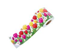 Tablero de anuncios de papel para decoración de fronteras de pared, borde curvado de flores decorativas