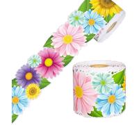 Tablero de anuncios de papel para decoración de fronteras, decoración de pared, decoración de flores curvadas