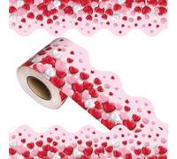 Tablero de anuncios de papel para decoración de fronteras, decoración de pared, decoración de flores curvadas