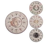 Tablero de anuncios metafísico, tablero de adivinación de madera | Tablero de radiestesia para la lectura del tarot para la adivinación - Tabla de péndulo de estrella con bordes redondeados para