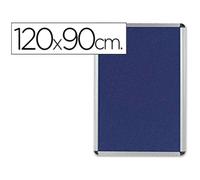 Tablero de anuncios q-connect mural grande fieltro azul 120x90 cm - KF01077