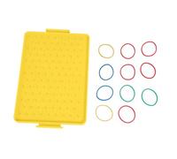 Tablero de aprendizaje de geometría Geoboard educativo Juguete práctico de aprendizaje Ayuda para la enseñanza de matemáticas para niños en edad preescolar Estudiantes Herramienta de enseñanza de