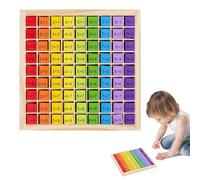 Tablero de aprendizaje de matemáticas genérico - Pro | Wooden Multiplication - Tablero de aprendizaje de matemáticas de madera juego de mesa de multiplicación juguete educativo de conteo para | 2026