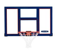 Tablero de Baloncesto Policarbonato Ultrarresistente con Aro 46 Cm, 121x5x75,5 Cm, Azul y Rojo