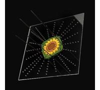 Tablero de bloqueo de ganchillo acrílico transparente con pasadores de acero inoxidable para regalos de amantes de los cuadrados para hacer cojines bufandas sombreros