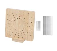 Tablero de bloqueo - Juego de tablas de bloqueo de tejer, herramientas de tejer de madera con pin para adultos, mamá, abuelas