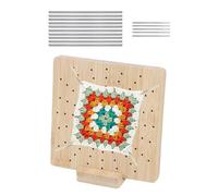 Tablero de bloqueo, tablero de bloqueo de ganchillo, accesorios de manualidades con clavija para principiantes, adultos, mamá, abuelas, proyectos creativos
