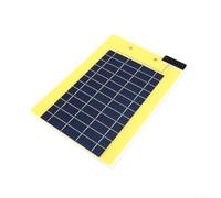 Tablero de boceto solar portátil para tamaño A4 y A5 con salidas USB duales, panel de carga al aire libre amarillo para acampar y viajar utilizando material de silicona monocristalino (A)
