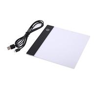 Tablero de caja de luz de rastreo LED A5 Mesa de bloc de dibujo de arte Cable USB Brillo continuo Ajustable Ultra delgado Portátil para artistas Diseñadores Tatuaje Artesanía 7.5