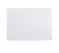 Tablero de calendario para nevera, planificador magnético acrílico reutilizable para refrigerador, horario de trabajo para el hogar y la cocina (Mensual)