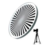 Tablero de calibración de resolución de Lente de cámara, Tabla de Prueba de resolución de cámara de 30 mm, precisión ±5um, 90% de transmitancia de luz, Proceso de Escritura de Haz de electrones