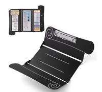 Tablero de carpetas de metal plegable A4 para el cuidado de datos, almacenamiento intermedio de escritorio, simple bandeja intermedia, pizarra portátil con pegatinas para la oficina en casa