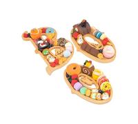 Tablero de charcutería de madera, bandeja de porción de Halloween, 28x17cm/11.02x6.69 pulgadas plato de aperitivo espeluznante con diseño festivo, estampado boo, tamaño mediano para la cocina de la me