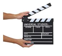 Tablero de Clap para Cine, Tablero de Director de Madera en Blanco y Negro, claqueta de Escena, Tablero de claqueta de TV, Accesorio de Corte de película, Apto para Accesorios de Disparo, Publicidad,