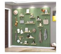 Tablero de clavijas de pared para organización de talleres y exhibición de manualidades, solución de almacenamiento versátil para herramientas y proyectos de bricolaje