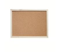 Tablero de corcho 2 Size DIY Decorative Board With Frame Cork Message Household Photo Wall Background for Office Home(30x40cm)