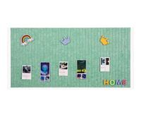 Tablero de corcho de pared, 40 x 60 cm, decorativo, de fieltro, con cinta adhesiva, ideal for exhibir fotos en la escuela, el hogar, la cocina o la oficina.(Autumn leaf green)