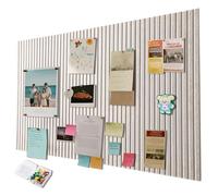 Tablero de corcho de pared 40 x 60 cm, fieltro adhesivo, tablón de anuncios decorativo de fieltro con cinta adhesiva, panel de corcho mural para mostrar fotos vision board