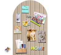 Tablero de corcho grande de 60 x 40 cm, bordes redondos, pared de corcho de fieltro, 0,9 cm de grosor, pizarra fotográfica plegable con cinta autoadhesiva, fieltro autoadhesivo, agujas de fieltro