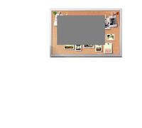 Tablero De Corcho Tablero de corcho doble cara 45x60cm, marco madera, tablón anuncios con alfiler, proveedor oficina, decorativo for el hogar