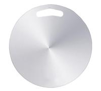 Tablero de corte de acero inoxidable 12 pulgadas de corte redondo con mango Bloque de no tóxico fácil de lavado para la cocina, picar