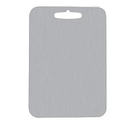 Tablero de corte de acero inoxidable | Tarnish - & Implement - Considerate Area for Quiet Chopping | Secure Hold Chopping Board for Meat/Vegetables/Bread | 3 tamaños con agarre fácil (25 x 36)