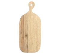 Tablero de corte de madera con mango a mano hermosa tabla de de picar que muestra la preparación de la comida de la cocina patio ecológica madera cebra amigable (Pequeño)