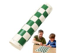 Tablero de cuadrado de piel sintética - Alfombrilla para | Suave y plegable, diseño ligero y enrollable, tablas de ajedrez de torneo, tablas enrollables portátiles para reuniones
