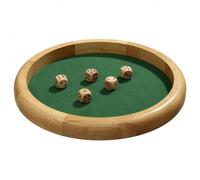 Tablero de Cubo - Extra Grande - Madera Hevea - Würfelfläche Con Fieltro - 40cm