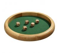 Tablero de Cubo - Extra Grande - Madera Hevea - Würfelfläche Con Fieltro - 40cm