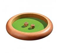 Tablero De Dados - 22 Cm Con 2 Dados De Madera