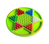 Tablero de damas - de mesa hexagonal,Cuentas de madera de colores para juegos de ,para niños Reunión Familiar Actividad Social Viajar Escuela Hogar